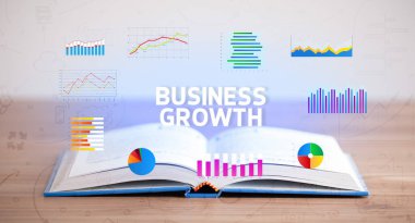 açık kitap, iş konsepti