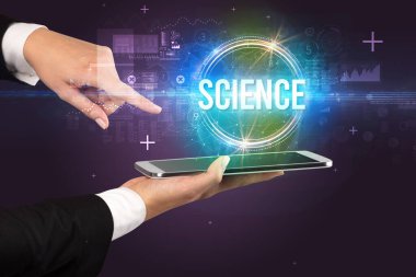 Dokunmatik ekran yakın plan, yeni teknoloji konsepti