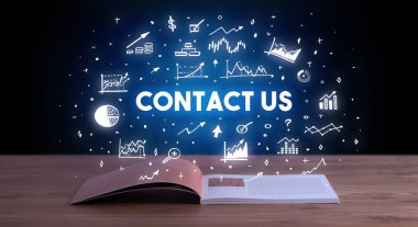 Açık bir kitaptan çıkan iş yazıları