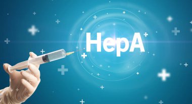 Virüs aşısıyla şırınga iğnesi