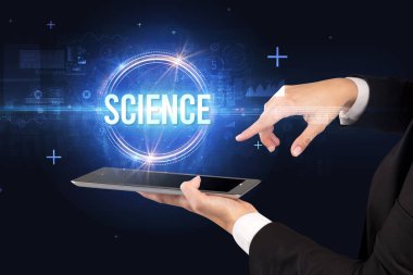 Dokunmatik ekran yakın plan, yeni teknoloji konsepti