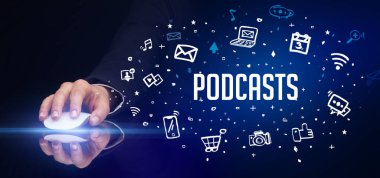 El ele tutuşan kablosuz çevre