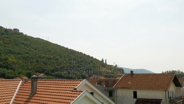 The mountain and the house in Montenegro — Stock Footage The mountain and the house in Montenegro Video Clip
