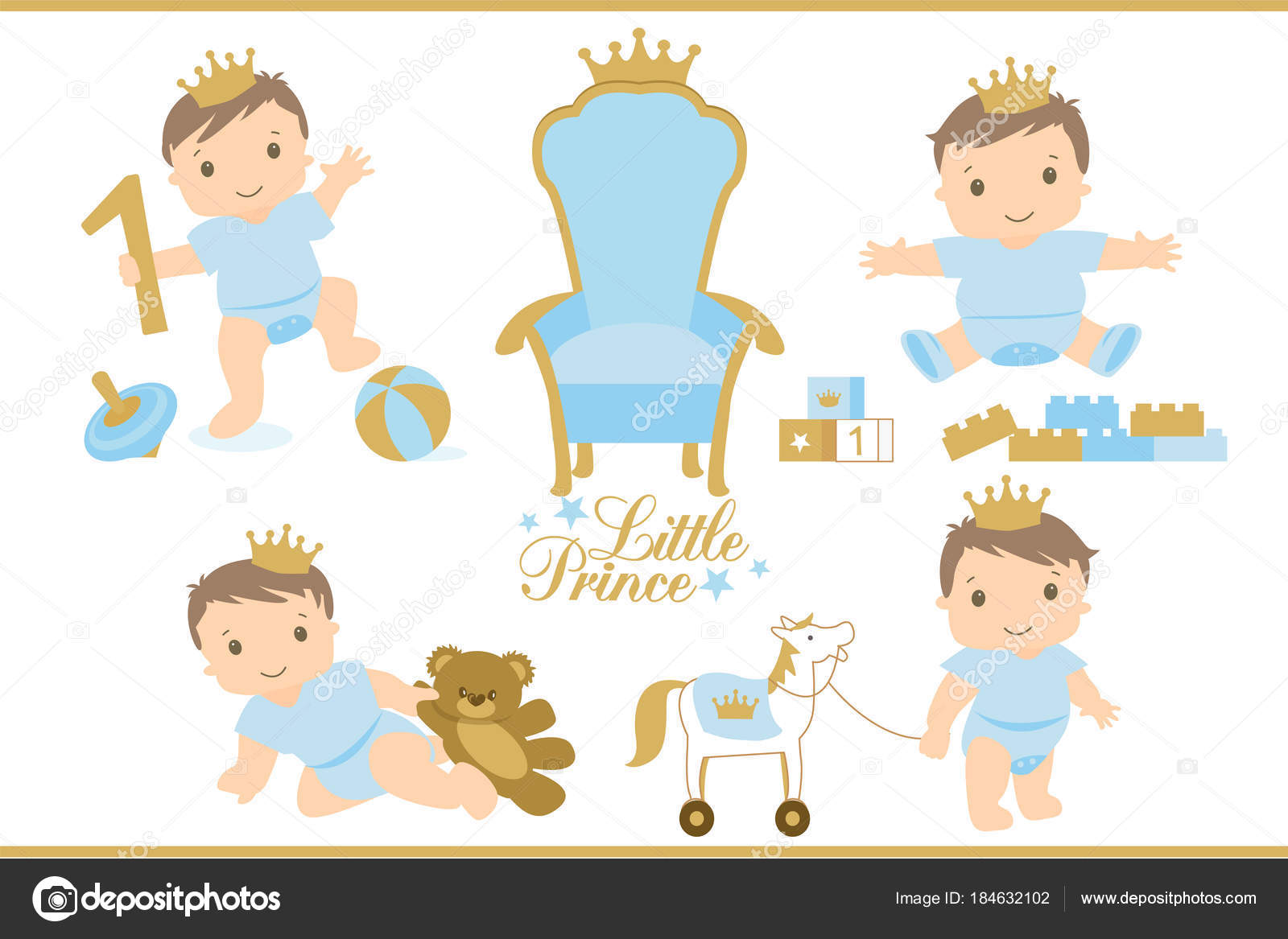 Download Little prince birthday invitation | Little Prince Royal ...