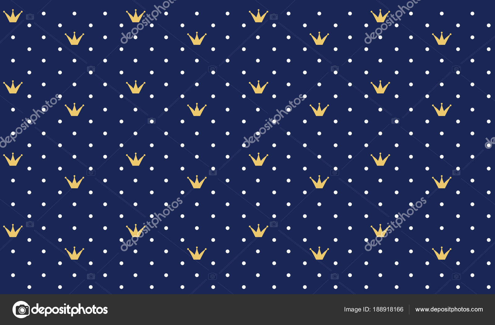 Navy Dark Blue Seamless Pattern Retro Style Gold Crown Can Stock Navy Dark Blue Seamless Pattern Retro Style Gold Crown Can Stock
