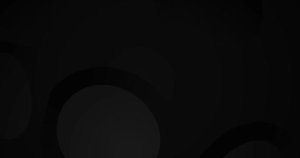 Черная Безморская Петля Оживила Минимальный Фон Тёмный Пустой Абстрактный Футуристический — стоковое видео