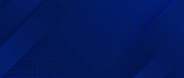 Bright navy blue dynamic abstract vector background with diagonal lines. Trendy classic color of 2020. 3d cover of business presentation banner for sale event night party. Fast moving soft shadow dots