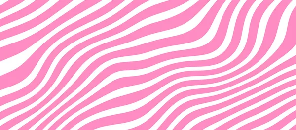 Милый Светло Розовый Векторный Фон Белые Абстрактные Волнистые Диагональные Линии — стоковый вектор