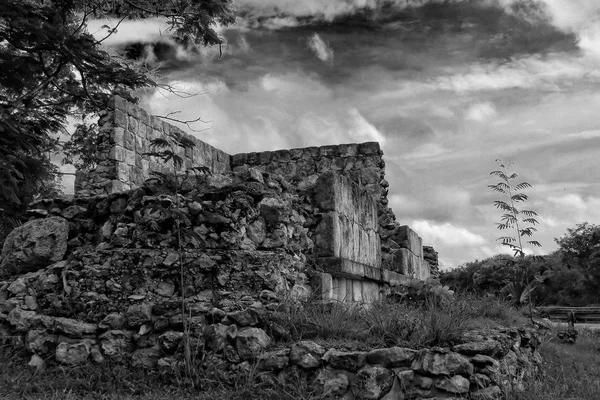 View ancient ruin maya — Stock Photo, Image