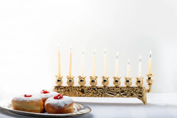 Sufganiyot für Chanukka — Stockfoto