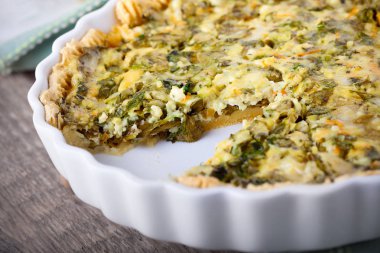 Spinache kiş, ücretsiz gluten