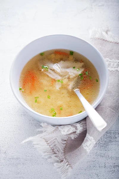 Sopa de frango fresco — Fotografia de Stock