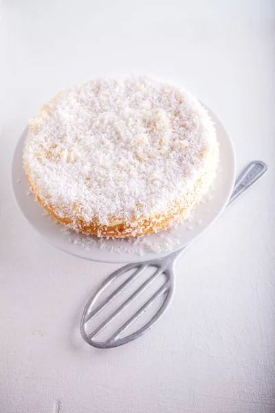 Torta di cocco fatta in casa — Foto Stock