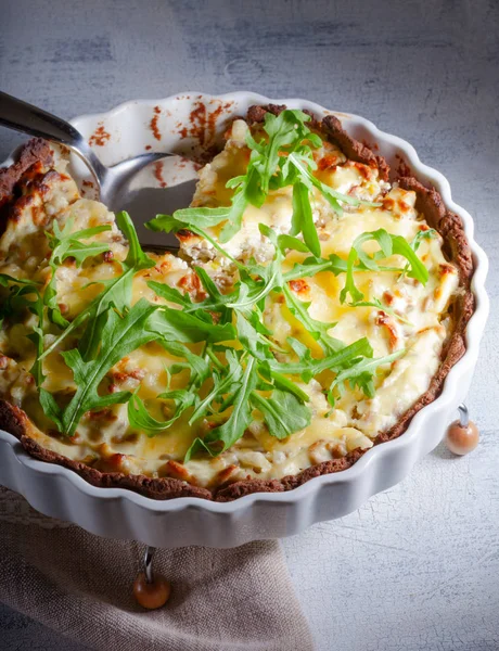 Quiche de queso y verduras —  Fotos de Stock