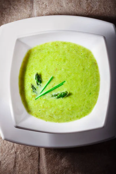 Sup asparagus kreme — Stok Foto