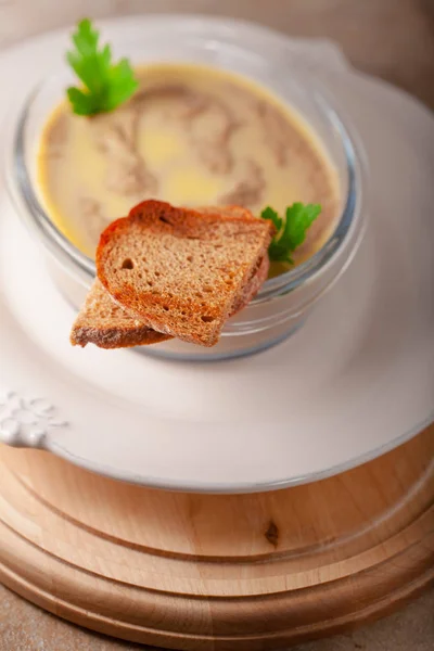 Pate de fígado de frango caseiro — Fotografia de Stock