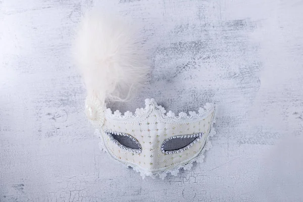 White carnival mask — Stock Photo, Image