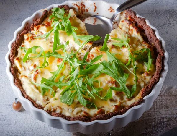 Quiche de queso y verduras —  Fotos de Stock