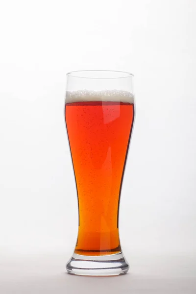 Red ale over white — Stock Photo, Image