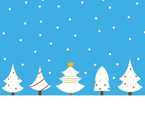 Iconos del árbol de Navidad — Vector de stock