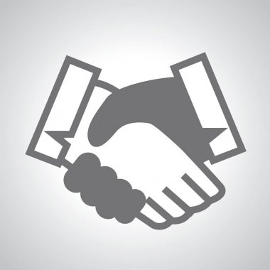 karşılıklı iş düz çizgi ikonları/simgeleri. 