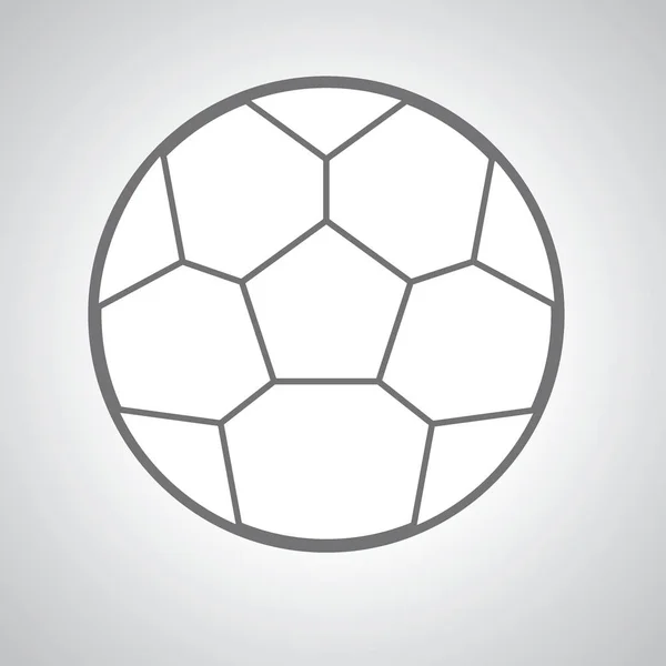 Fútbol fútbol línea plana iconos . — Vector de stock