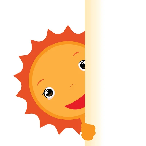 夏の太陽の漫画のキャラクター — ストックベクタ