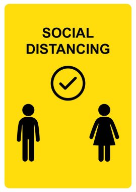 Social Distancing Safety Precaution Pandemic Outbreak clipart