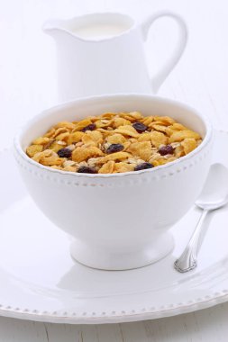 Lezzetli organik müsli tahıl