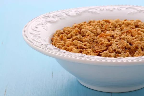 Heerlijke biologische chunky muesli ontbijtgranen — Stockfoto