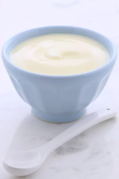 Vintage sima joghurt — Stock Fotó