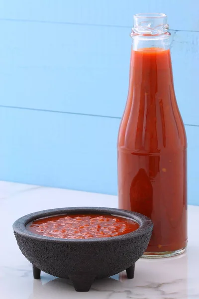 Salsa di peperoncino rosso artigianale — Foto Stock