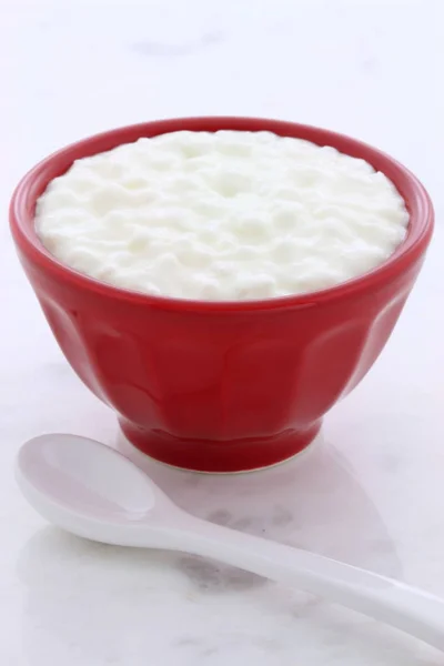 Fresh and healthy cottage cheese — Stock Photo, Image