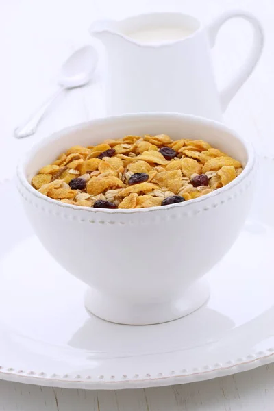 Delicioso cereal muesli orgânico — Fotografia de Stock