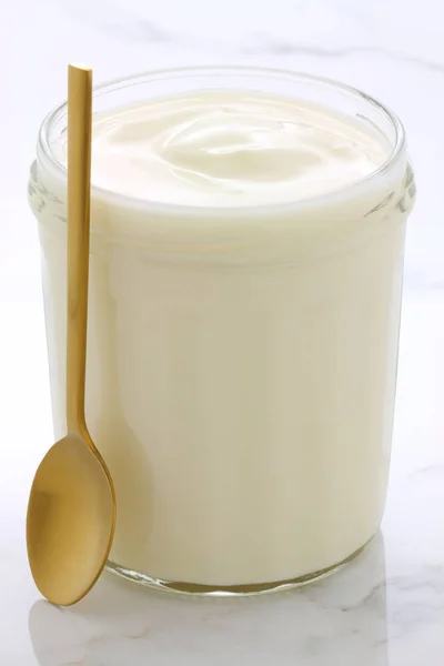 Yogur de estilo francés llano — Foto de Stock