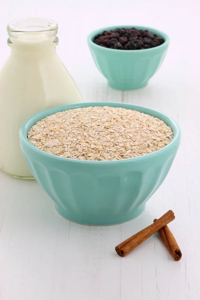 Ingredientes de avena de ajuste vintage —  Fotos de Stock