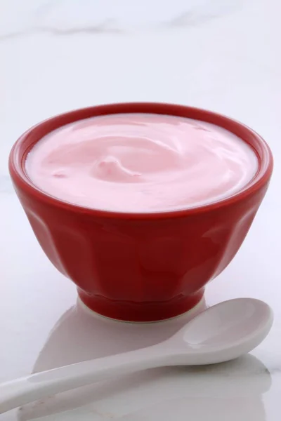 Bessen Franse stijl yoghurt — Stockfoto