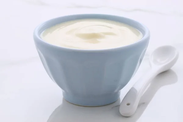 Vintage yoghurt — Stockfoto