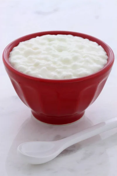 Fresh and healthy cottage cheese — Stock Photo, Image