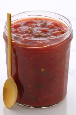 Lezzetli sıcak salsa sos