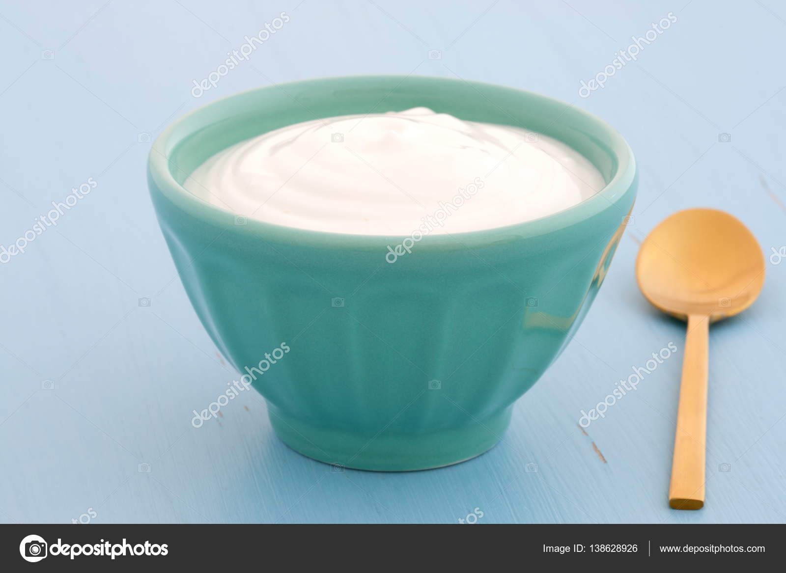 Plain greek yogurt Stock Photo by ©rafer76 138628926