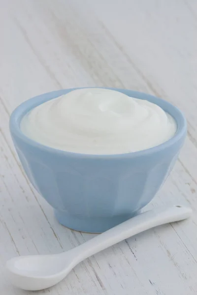 Yogurt greco normale — Foto Stock