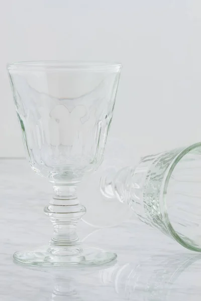 Vintage Wine Glasses Perfect Your Dinner Party — Stock Photo, Image