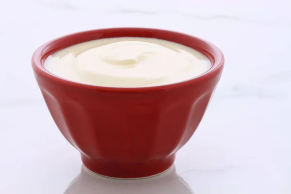 Vintage naturell yoghurt — Stockfoto