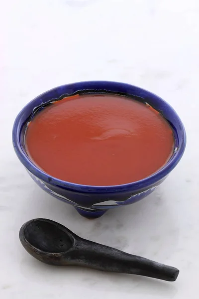 Deliciosa salsa de chile rojo picante —  Fotos de Stock