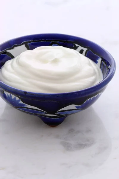 Delicious sour cream — Stock Photo, Image