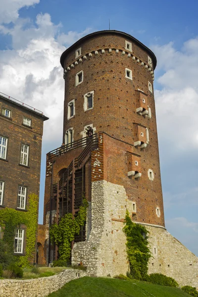 A torony a Wawel-kastély — Stock Fotó