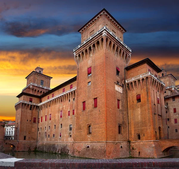 A Castello Estense Ferrara — Stock Fotó