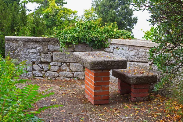 Stone arbor in San Marino — Stockfoto