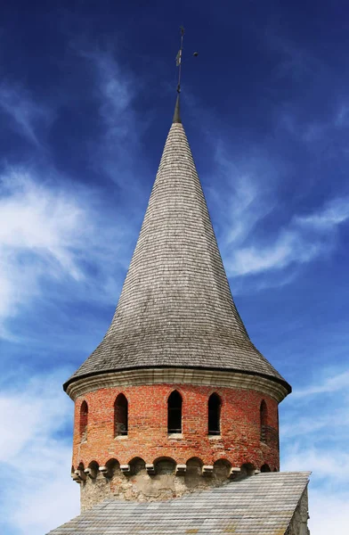 Turret of the Kamianets-Podilskyi castle — Stock Photo, Image
